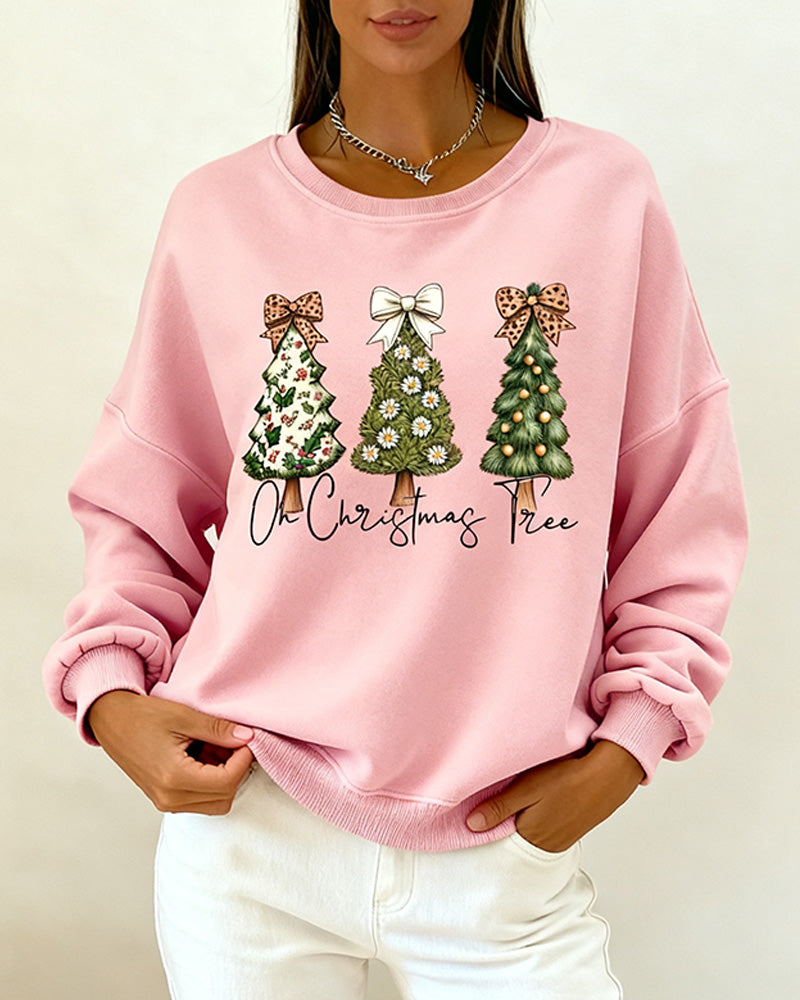 Geprinte Wijde Sweatshirt Met Dropped Shoulder