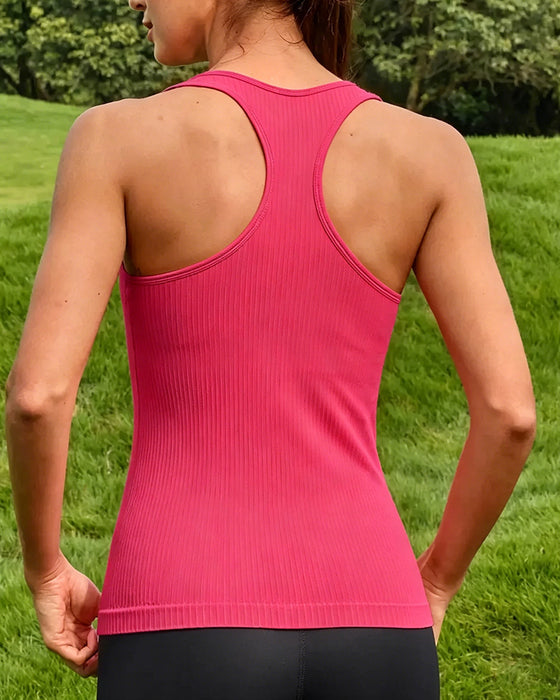 Tank Top Racerback Band Ingebouwde Bh
