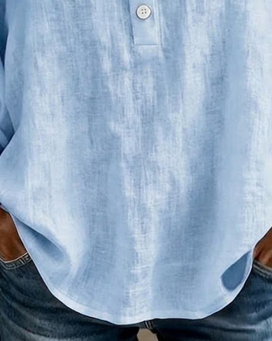 Blouse Met Vierkante Hals Kant Pofmouwen