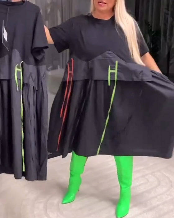 Jurk Bandnaad Nep Tweedelig