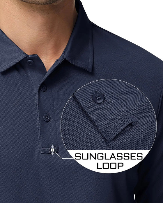 T-Shirt Polo Kraag Lange Mouw Casual