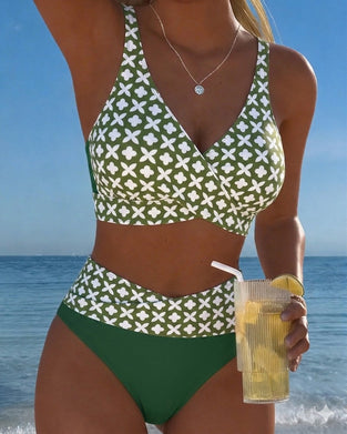 Bikini Vier Blad Bloem Kruis Omslag