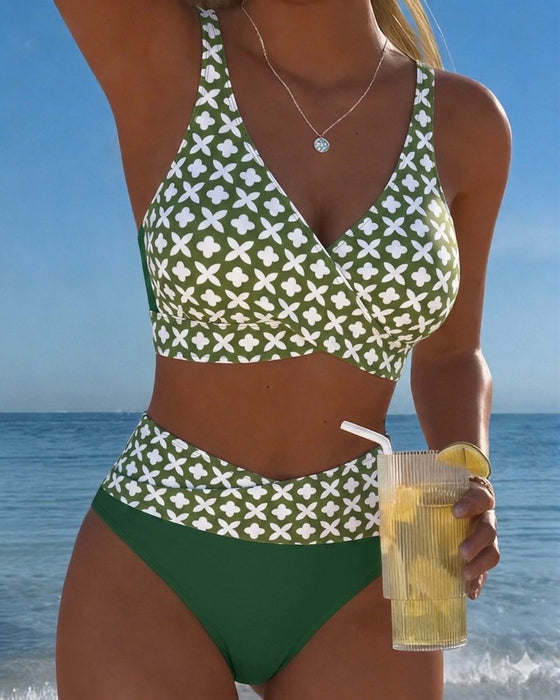 Bikini Vier Blad Bloem Kruis Omslag