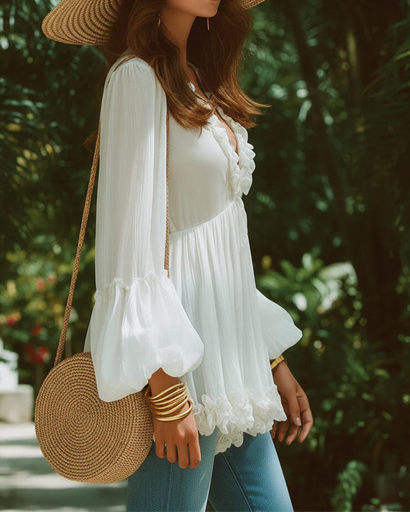 Blouse Frans Pof Mouw Kant