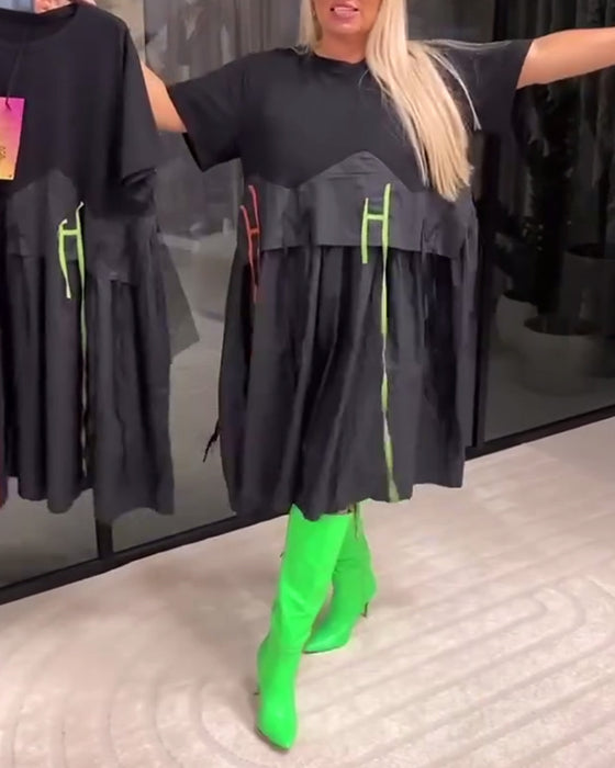 Jurk Bandnaad Nep Tweedelig