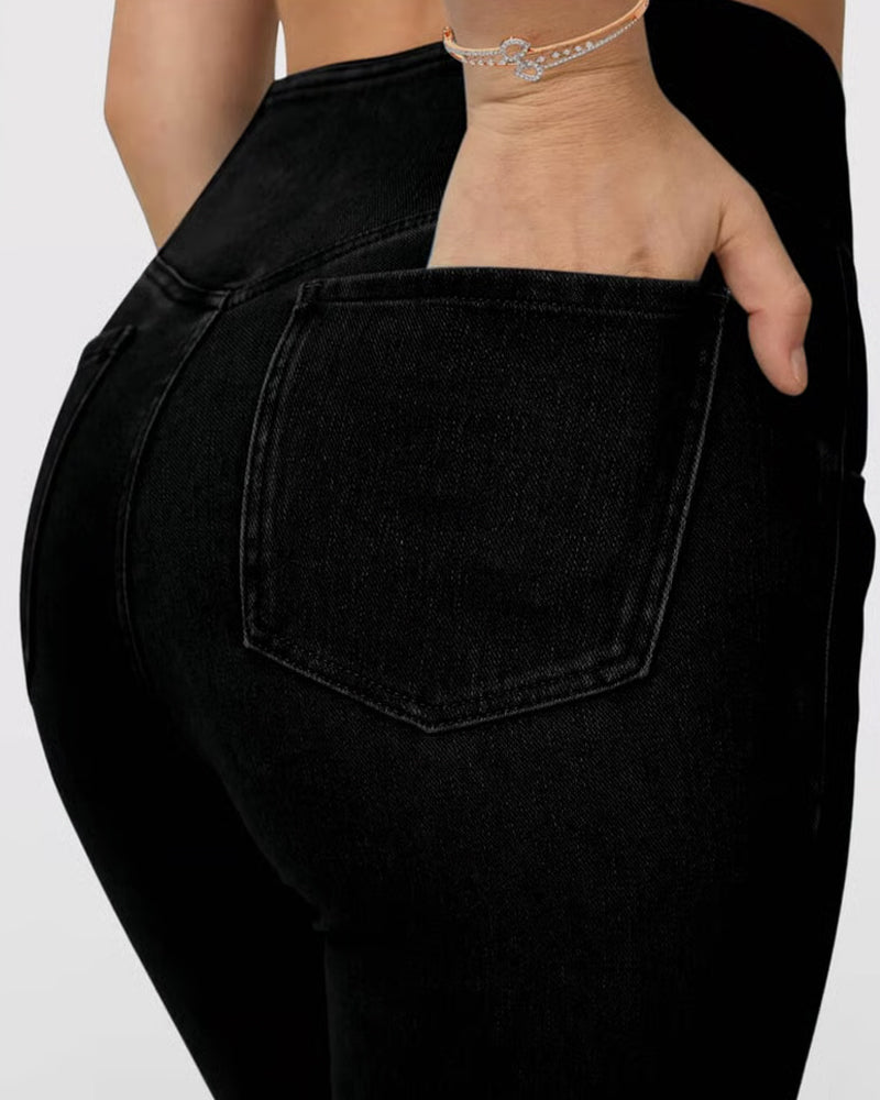 Broek Hoge Rekbaarheid Mode Zak Flare