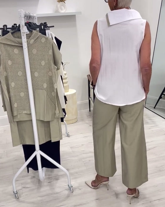 Pak Mouwloos Brede Kraag Mode