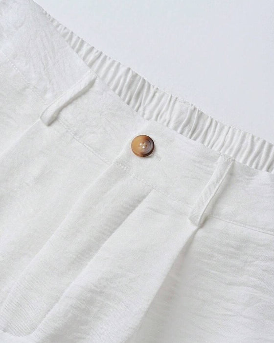 Heren Shorts Casual Effen Kleur