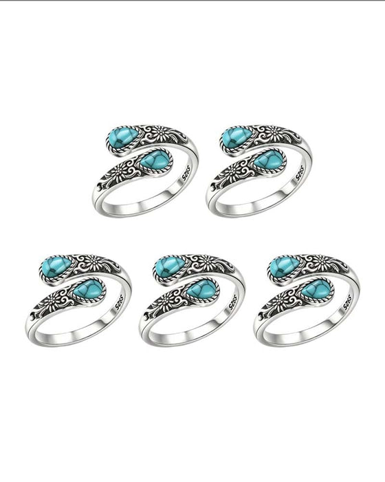 Madeliefjespatroon Ring