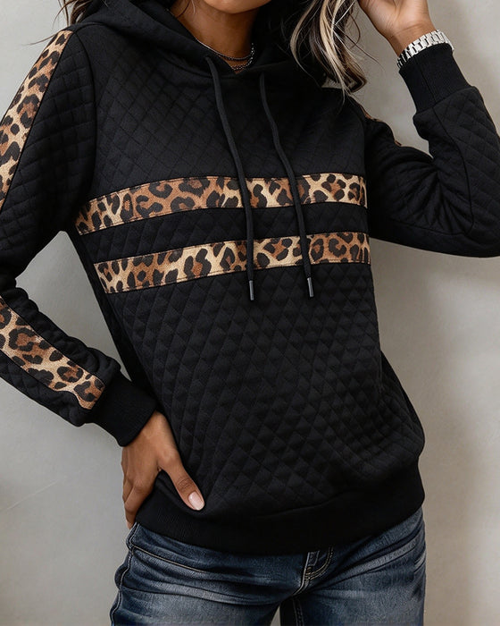 Sweatshirt Argyle Luipaard Slim Fit