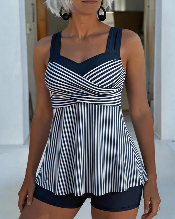 Tankini Gestreept Camisole Tweedelig