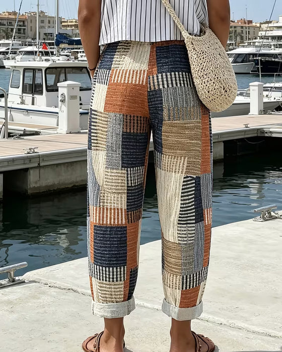 Broek Lijn Contrast Casual