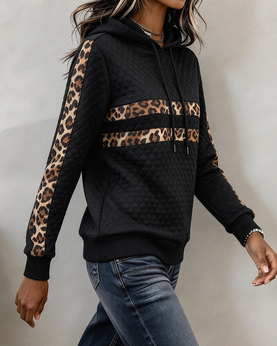 Sweatshirt Argyle Luipaard Slim Fit