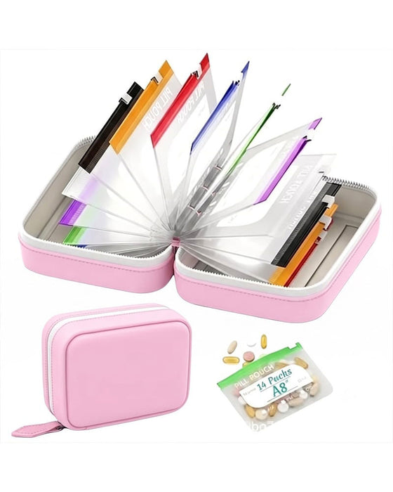 Premium waterbestendige PU reispillendoos set