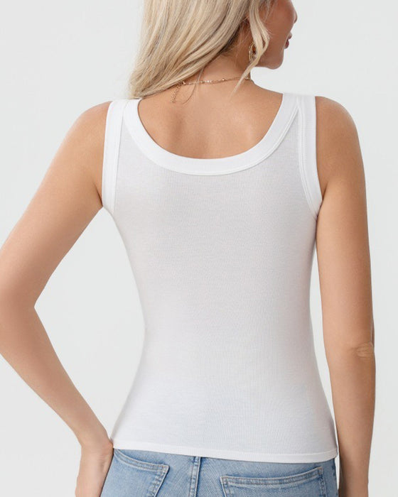 Cami‑Top Effen Kleur Met Ingebouwde Bh