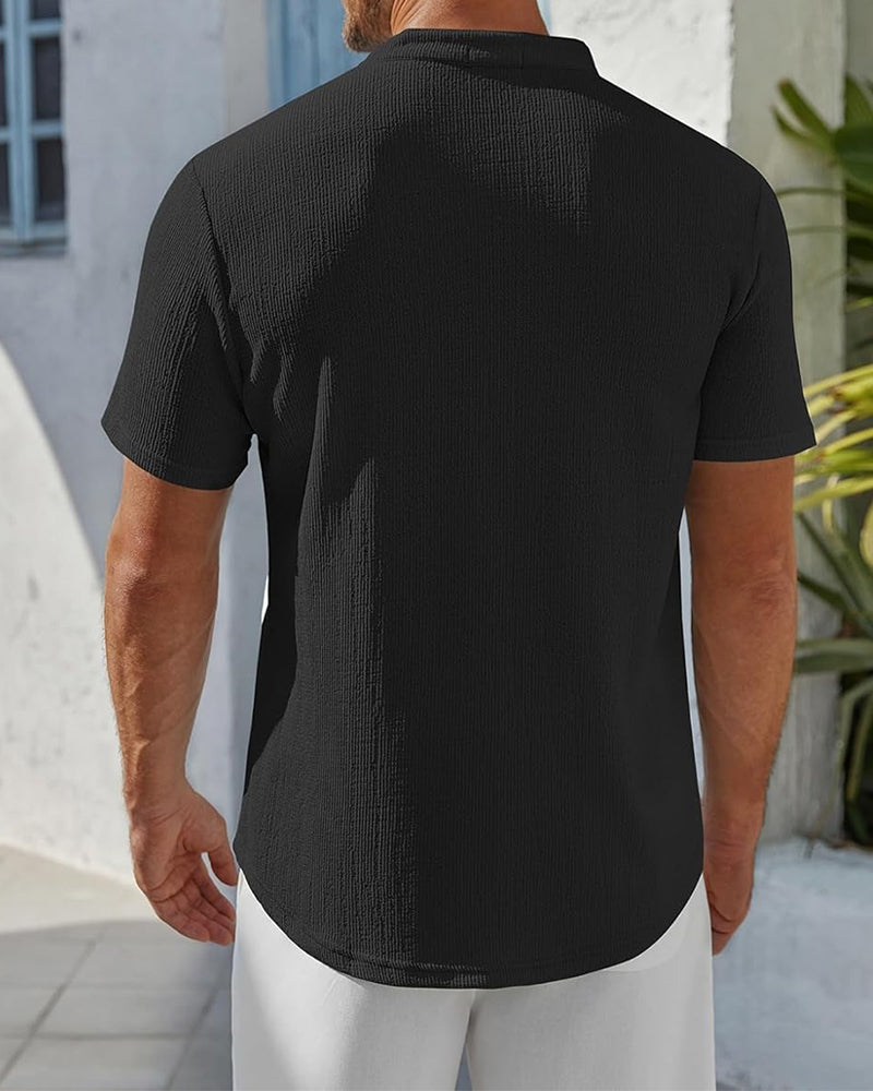 Overhemd Effen Los Henley