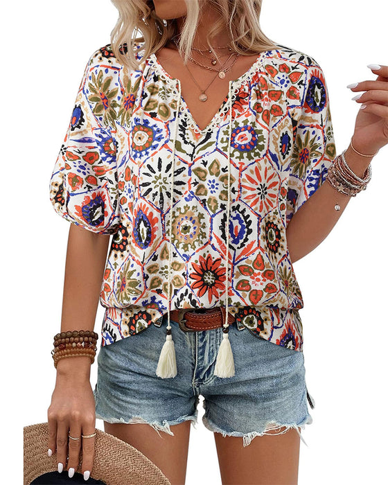 Blouse Bohemian Print Kwast