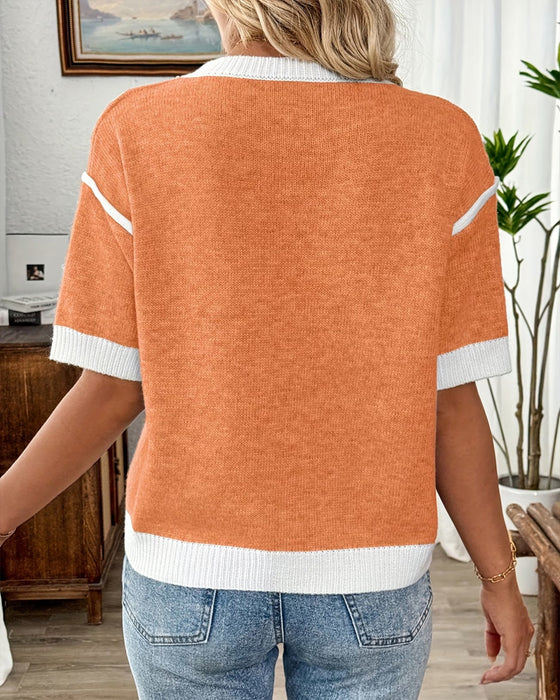 Knit Top Driedimensionaal Bloemig