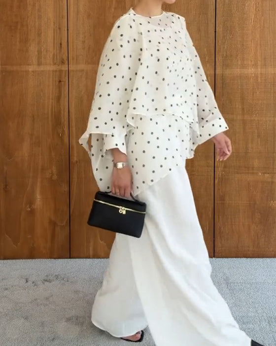 Blouse Polka Dot Onregelmatig