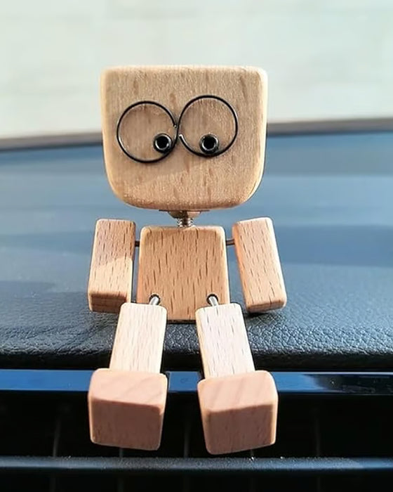 Houten Figuur Charmant Wiebelende Beentjes Klein