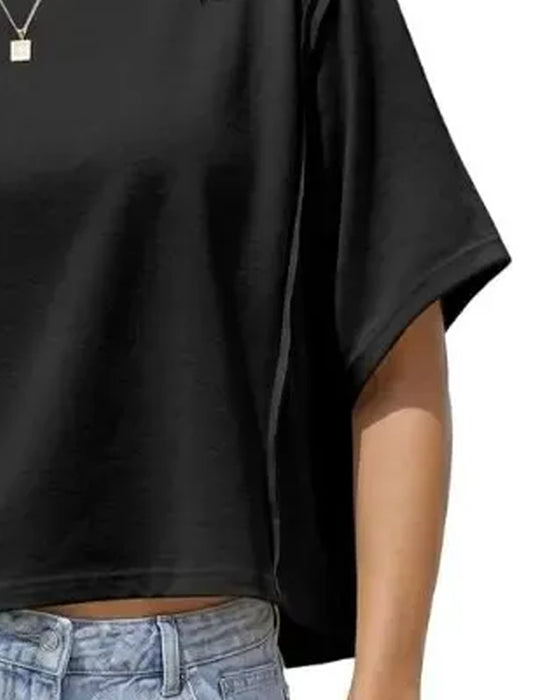 T-Shirts Kort Drop Schouder Los