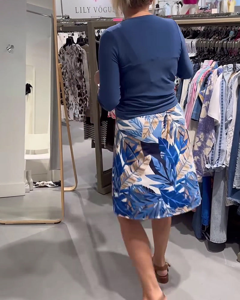 Set Jas & Camisole Bedrukt Jurk