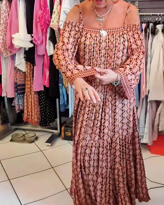 Bohemian Stijl Losse Jurk Met Bandjes