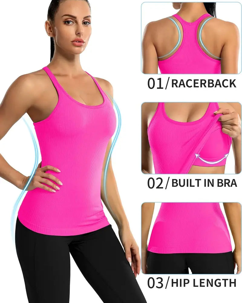 Tanktop Met Ingebouwde Bh En Racerback