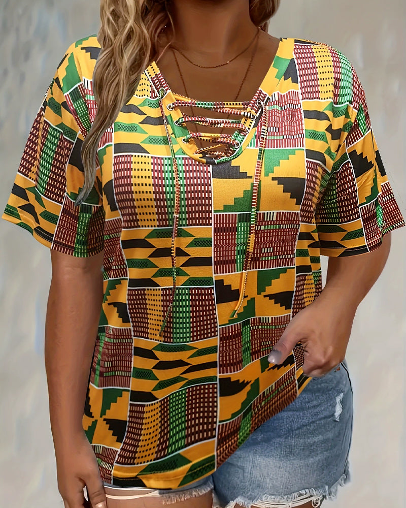 Blouse Tie-Dye Print