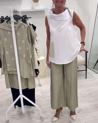 Pak Mouwloos Brede Kraag Mode