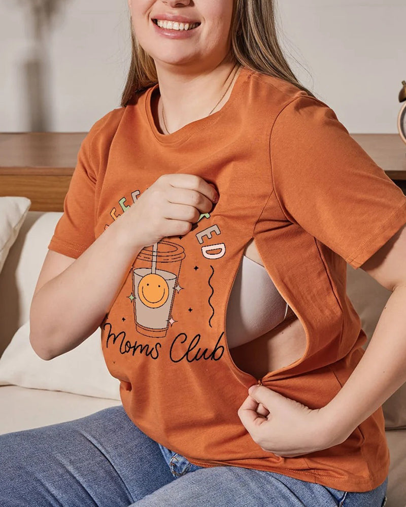 T-Shirt Bedrukt Ronde Hals Verpleging