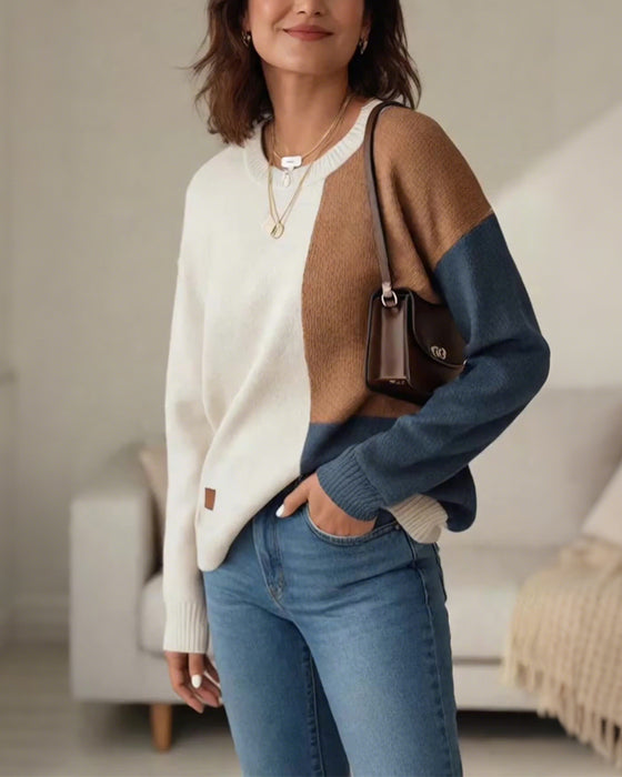 Trui Color-Block Mode