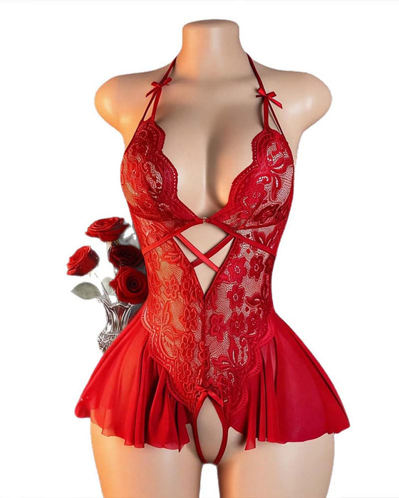 Sexy Lingerie Effen Kleur Kruisbandjes