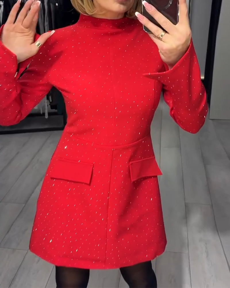 Elegante Jurk Met Subtiele Glans