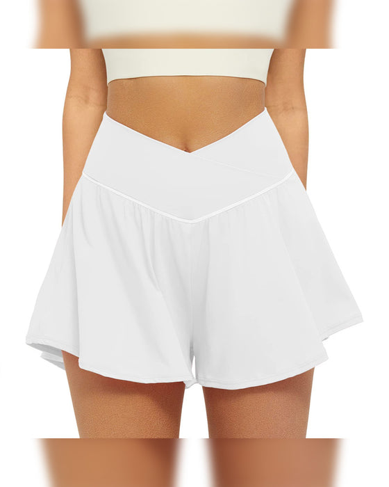 Shorts Hoge Taille Effen Kleur