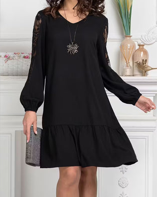 Jurk Maas Patchwork V-hals