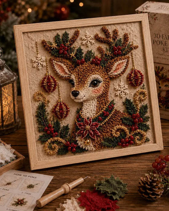 Kerst Naaldvilten Stof DIY Pakket