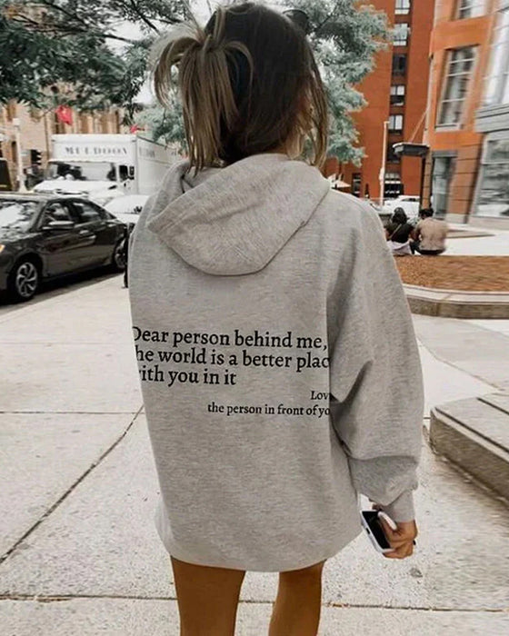 Sweatshirt met 'Beste Persoon Achter Mij'