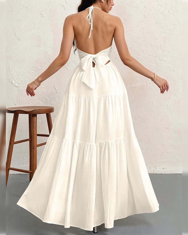 Jurk Mode Effen Halter