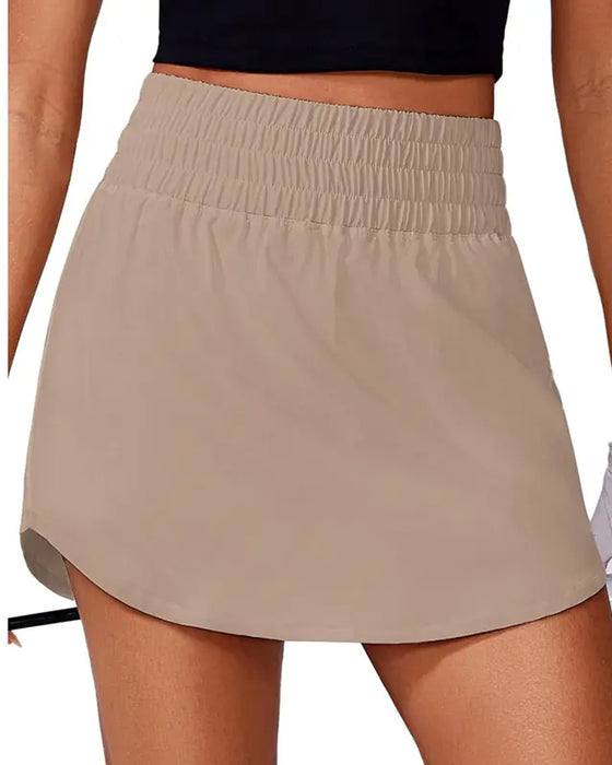 Casual Rok Effen Kleur Middenriem