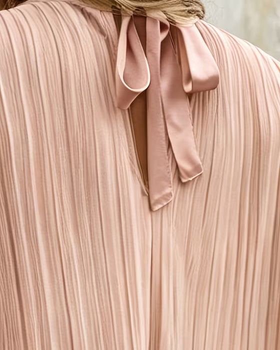 Blouse Korte Mouwen Effen Kleur
