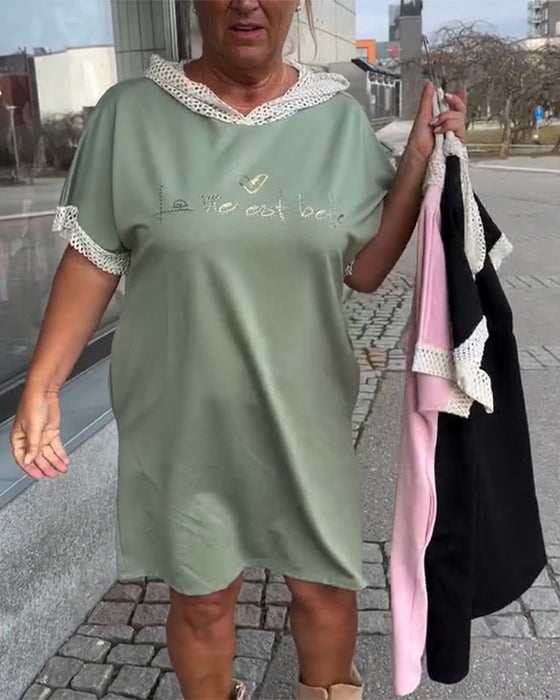 Jurk Casual Los Met Kap