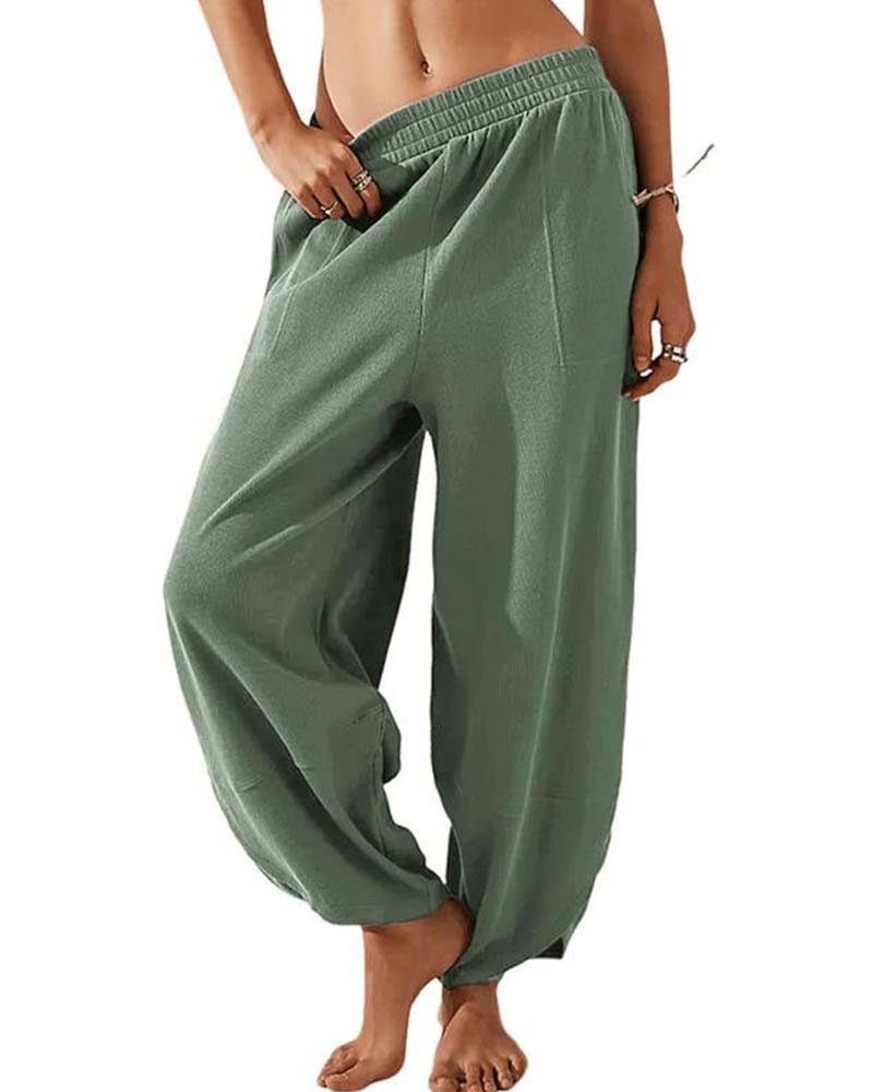 Broek Elastische Taille Harem