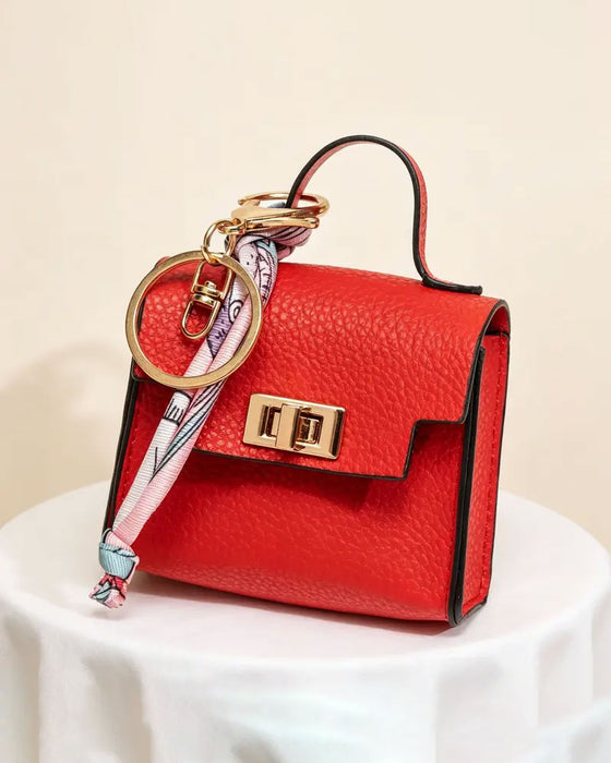 Sleutelhanger Mini Vierkante Tas Pendant