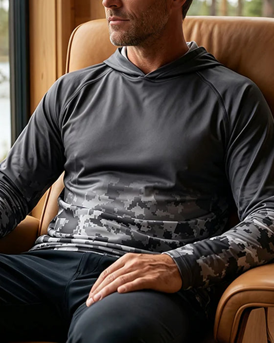 Top Heren Capuchon Camouflage Verloop