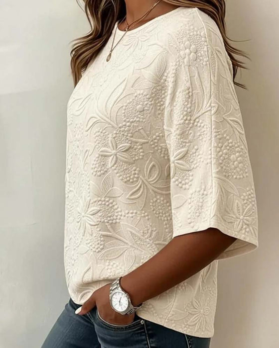 Blouse Dames Casual Bloemig