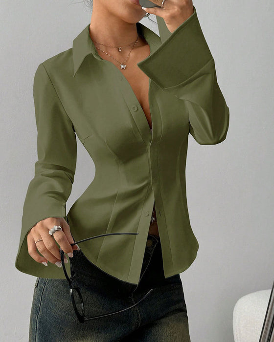 Elegante Slim-Fit Vrouwenblouse