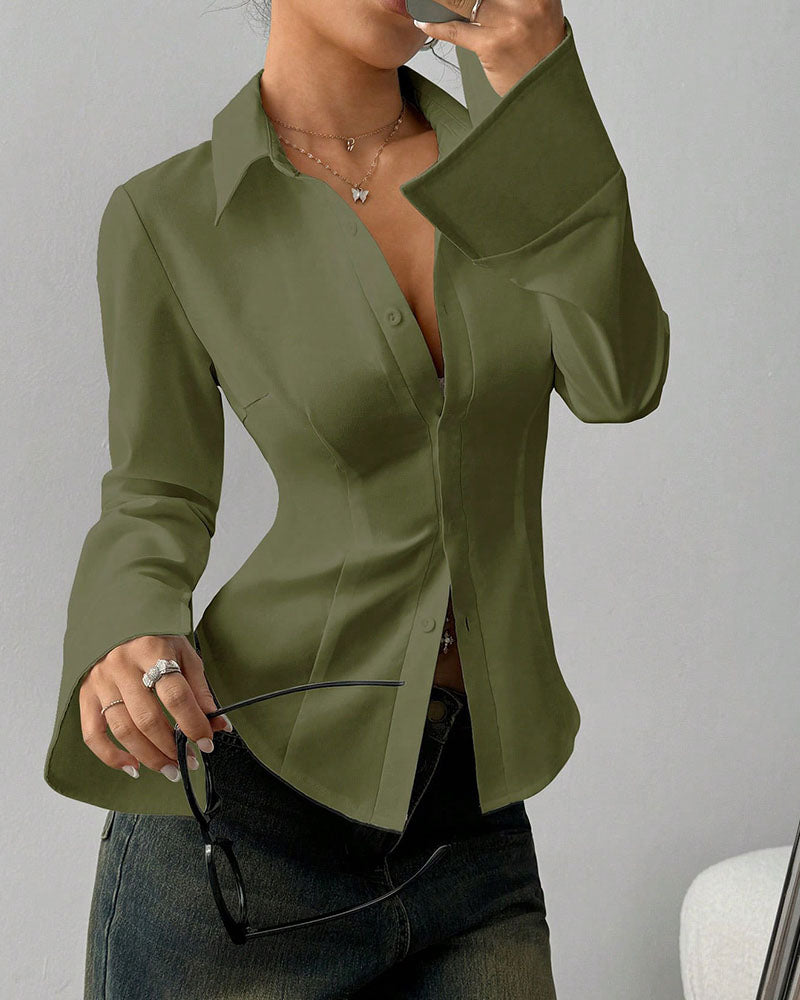 Elegante Slim-Fit Vrouwenblouse