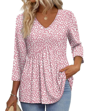 Blouse Los Driekwart Mouw Casual