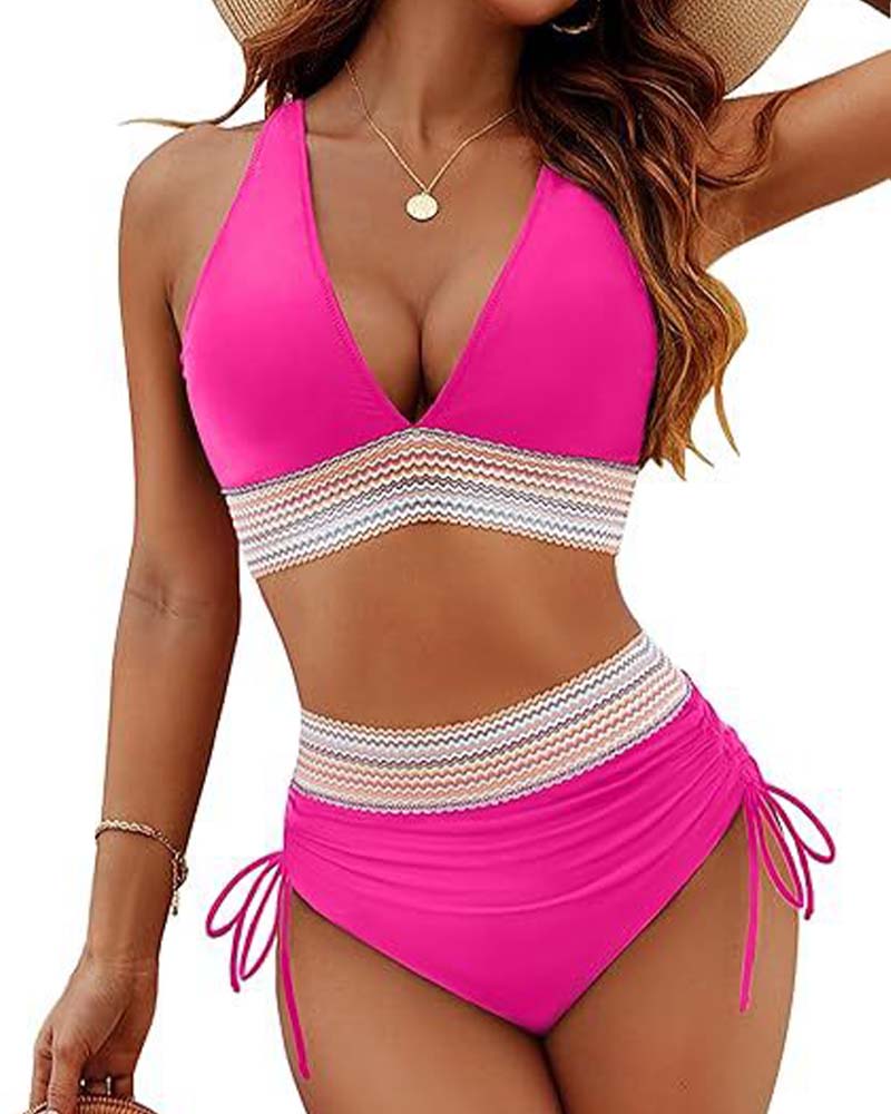 Vakantie Bikini V-Hals Met Veters